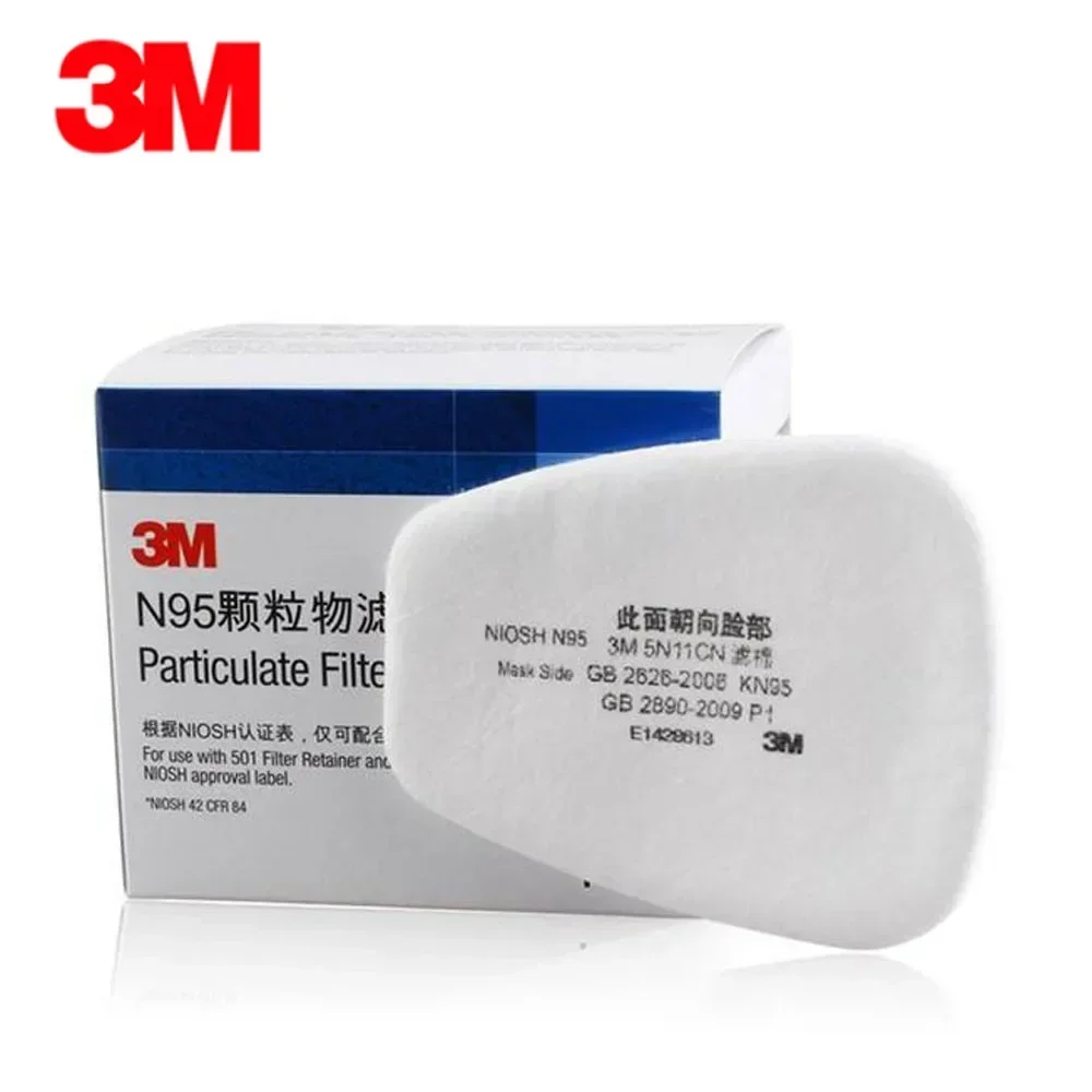 Dust Mask Construction - 10 шт./упаковка, фильтры хлопковые 3M 5N11